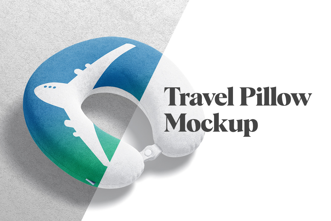 Travel Pillow Mockup