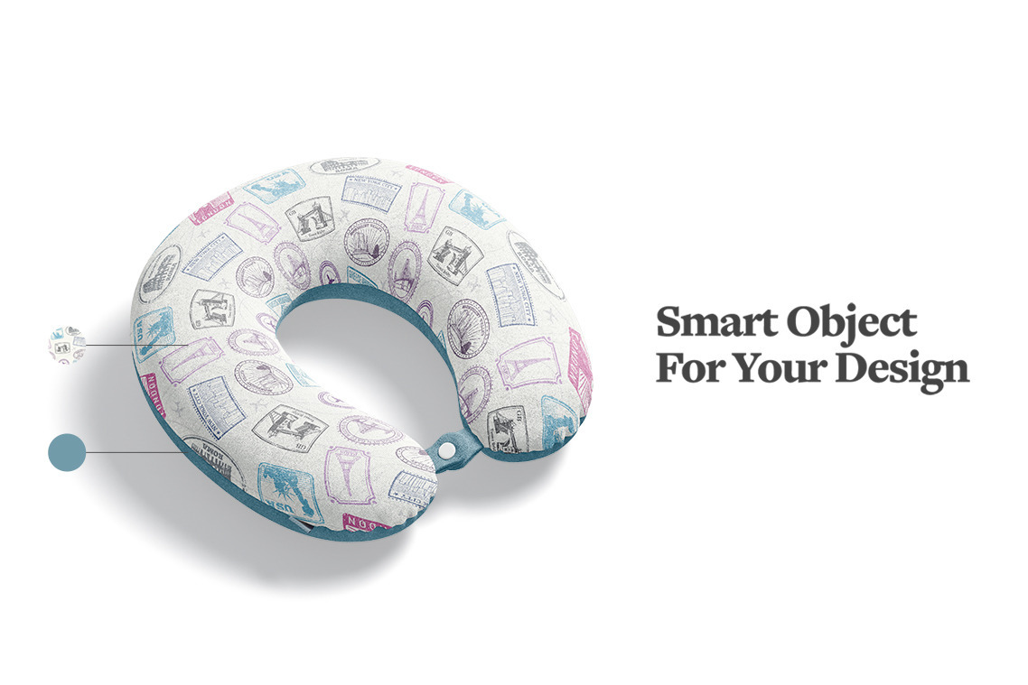 Travel Pillow Mockup Travel Pillow Mockup