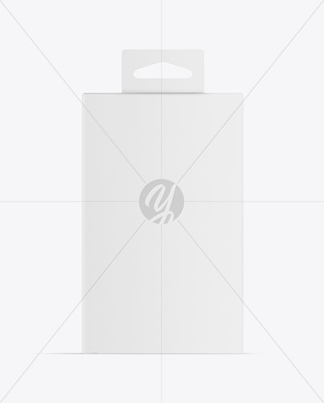 Paper Box with Hand Tab Mockup