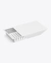 Empty Metallic Food Tray Mockup