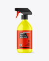 Glossy Spray Bottle Mockup