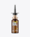 Forsted Amber Glass Nasal Spray Bottle Mockup