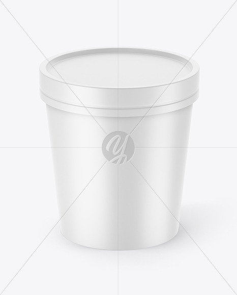 Matte Ice Cream Cup Mockup