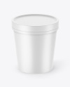 Matte Ice Cream Cup Mockup