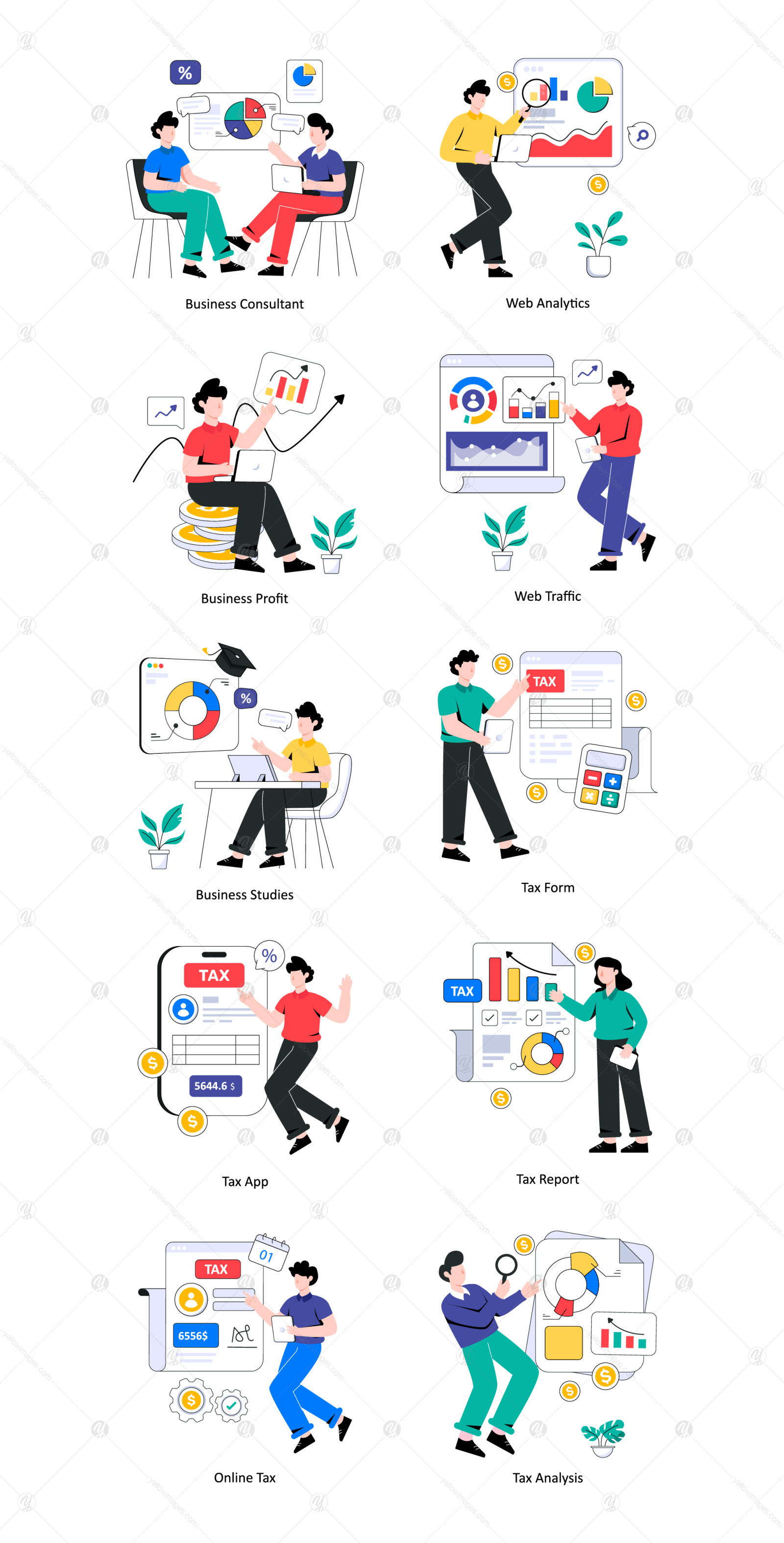 30 Accounting And Business illustrations