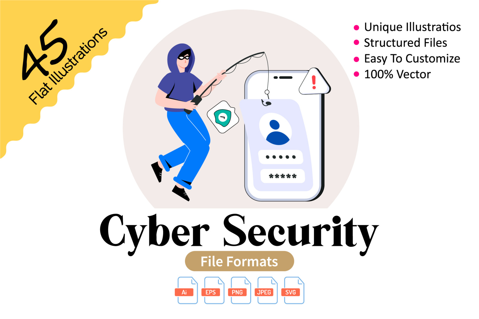 30 Cyber Security Illustration