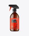 Frosted Amber Spray Bottle Mockup