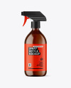 Amber Spray Bottle Mockup