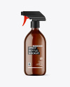 Amber Spray Bottle Mockup