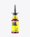 Colored Forsted Glass Nasal Spray Bottle Mockup