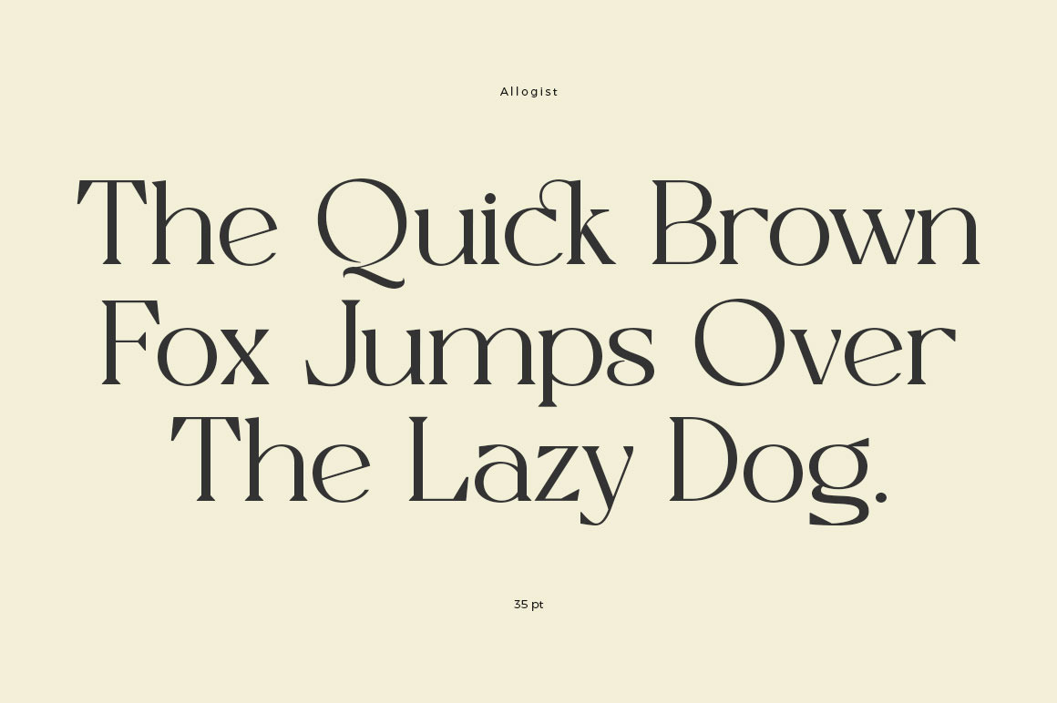 Allogist - Modern Typeface Allogist - Modern Typeface