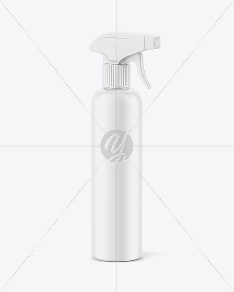 Matte Plastic Trigger Spray Bottle Mockup