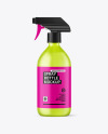 Frosted Plastic Spray Bottle Mockup