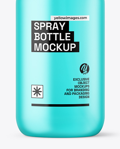 Frosted Plastic Spray Bottle Mockup