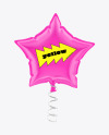 Glossy Star Balloon Mockup