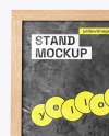 Wooden Stand Mockup