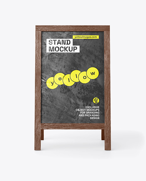 Wooden Stand Mockup