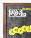 Wooden Stand Mockup