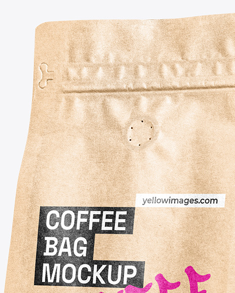 Kraft Paper Coffee Bag Mockup