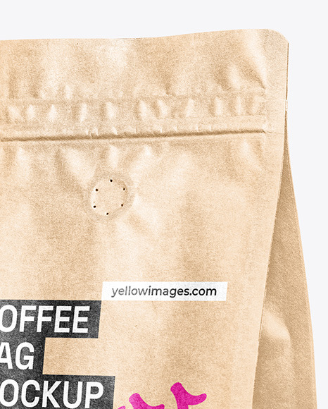 Kraft Paper Coffee Bag Mockup