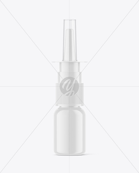 Glossy Nasal Spray Bottle Mockup