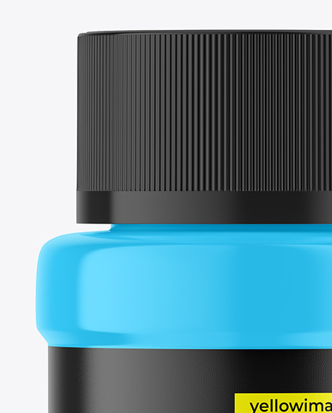 Glossy Plastic Jar Mockup