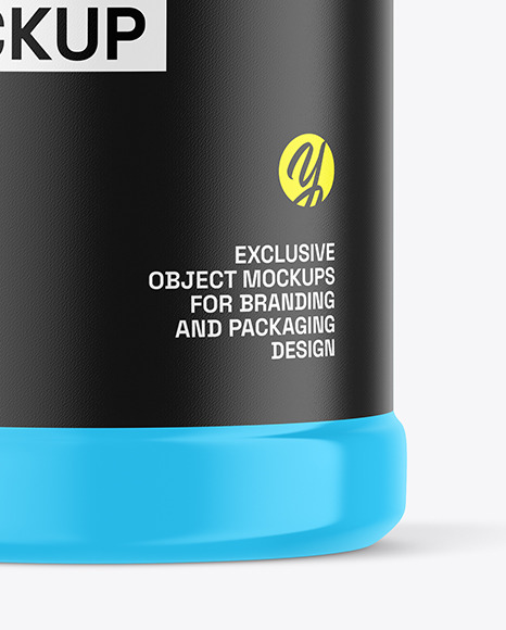 Glossy Plastic Jar Mockup