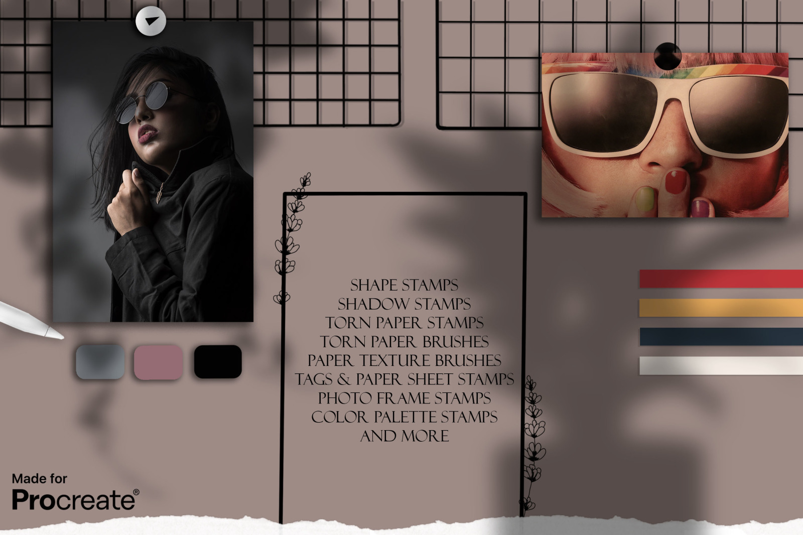 Moodboard creator kit for Procreate Moodboard creator kit for Procreate