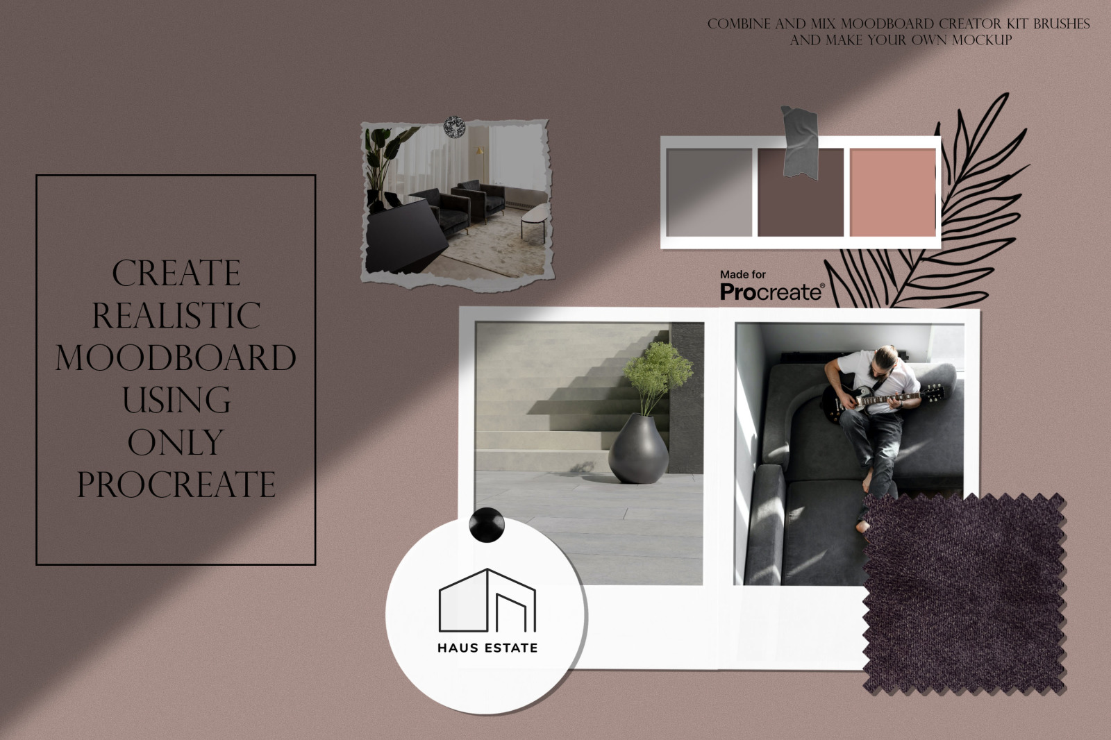 Moodboard creator kit for Procreate Moodboard creator kit for Procreate