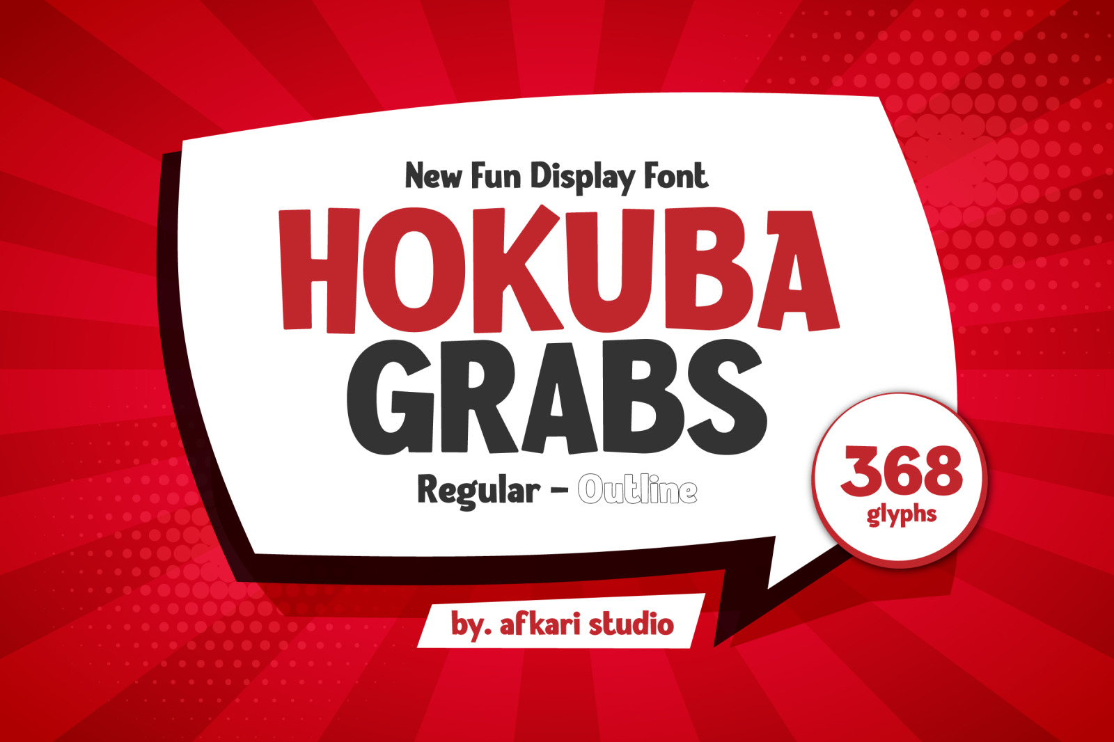 Hokuba Grabs - New Fun Display Font Hokuba Grabs - New Fun Display Font