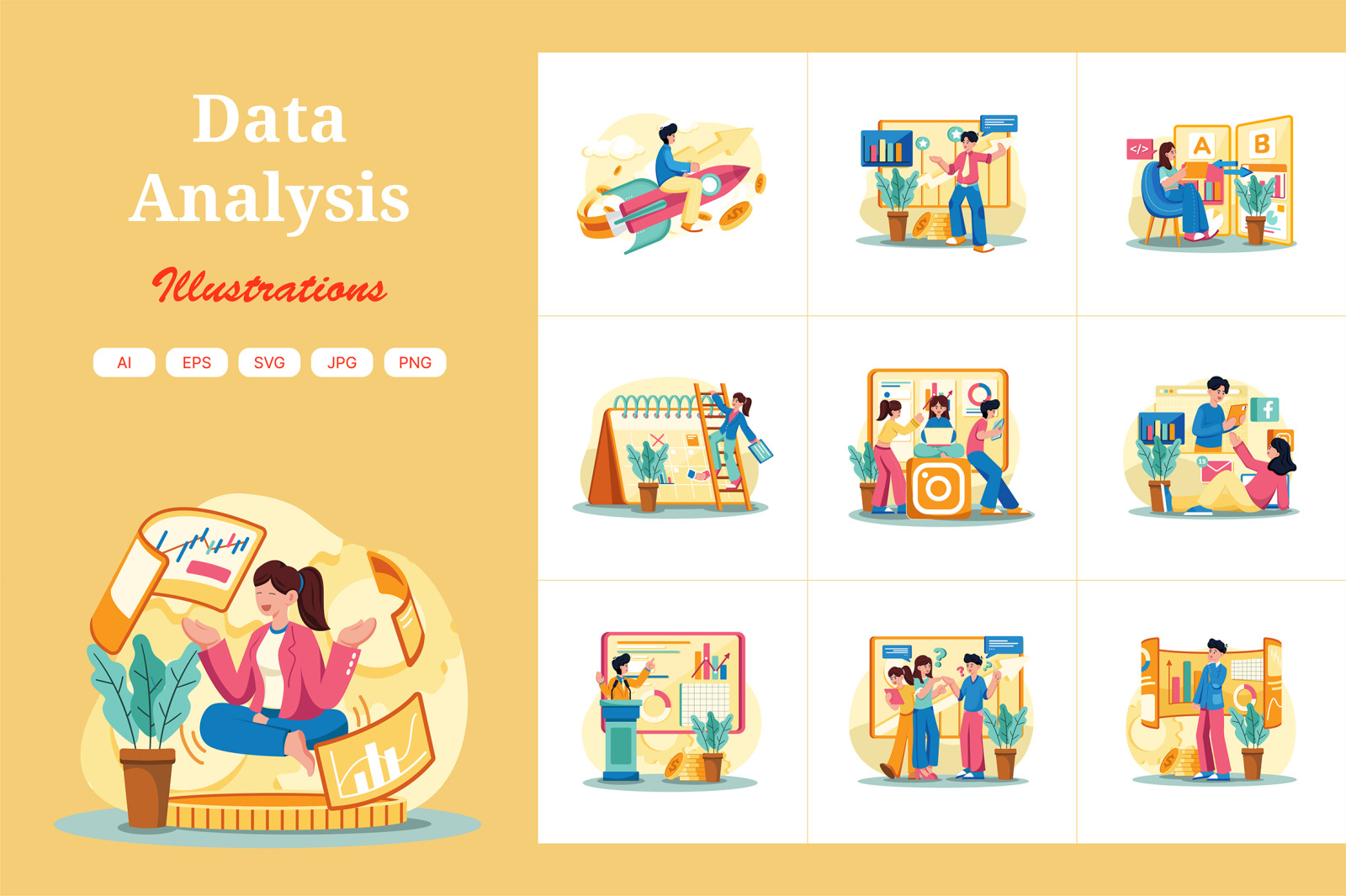 M702_Data Analysis Illustration Pack M702_Data Analysis Illustration Pack