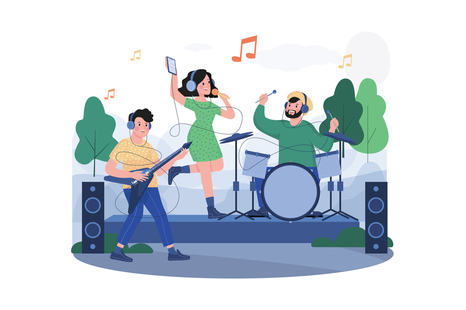 M472_Audio Podcast Illustration Pack M472_Audio Podcast Illustration Pack