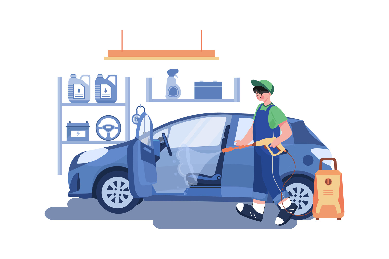 M476_Car Wash Service Illustrations