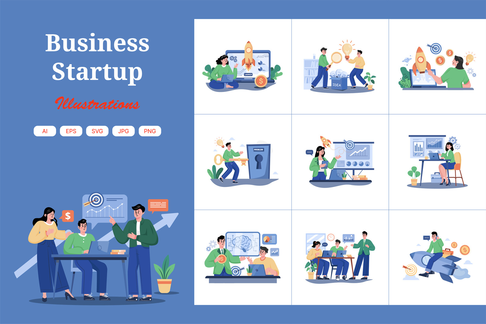 M478_Business Startup Illustrations M478_Business Startup Illustrations