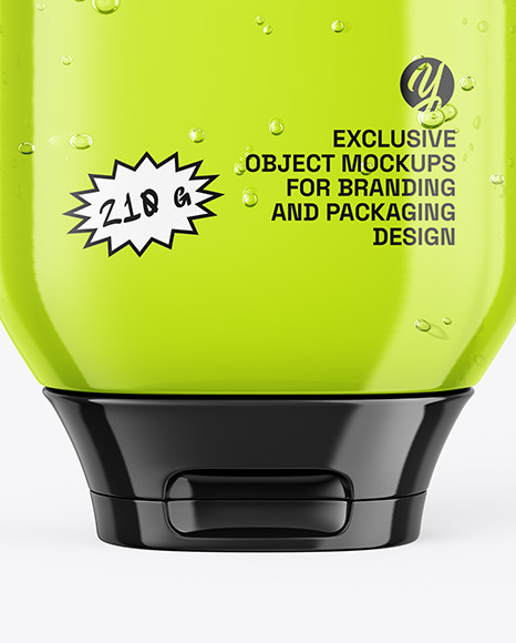 Clear Cosmetic Bottle Mockup