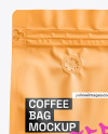 Matte Coffee Bag Mockup