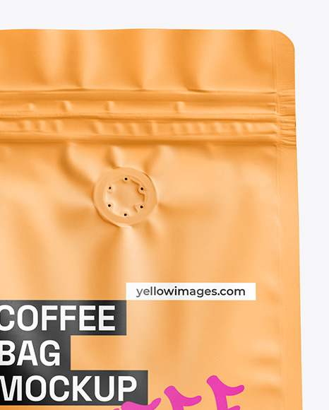 Matte Coffee Bag Mockup