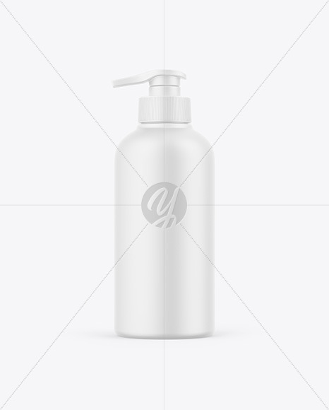 Matte Bottle W/ Pump Mockup