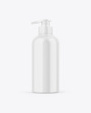 Glossy Bottle W/ Pump Mockup