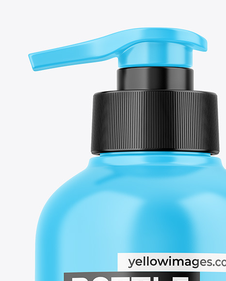 Glossy Bottle W/ Pump Mockup