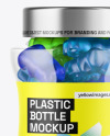 Plastic Bottle with Gummies Mockup