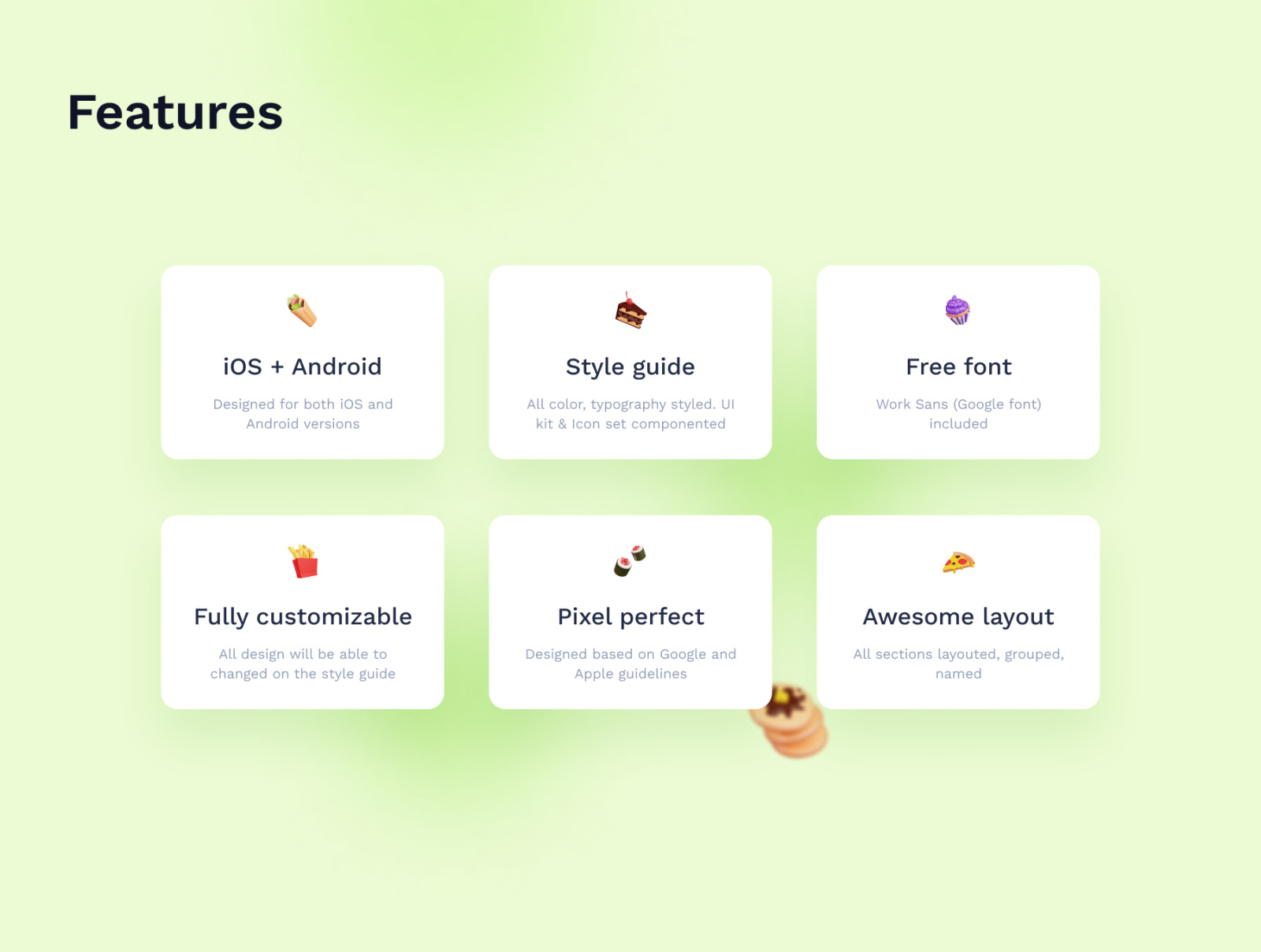 Robin Food - Food delivery mobile app UI kits