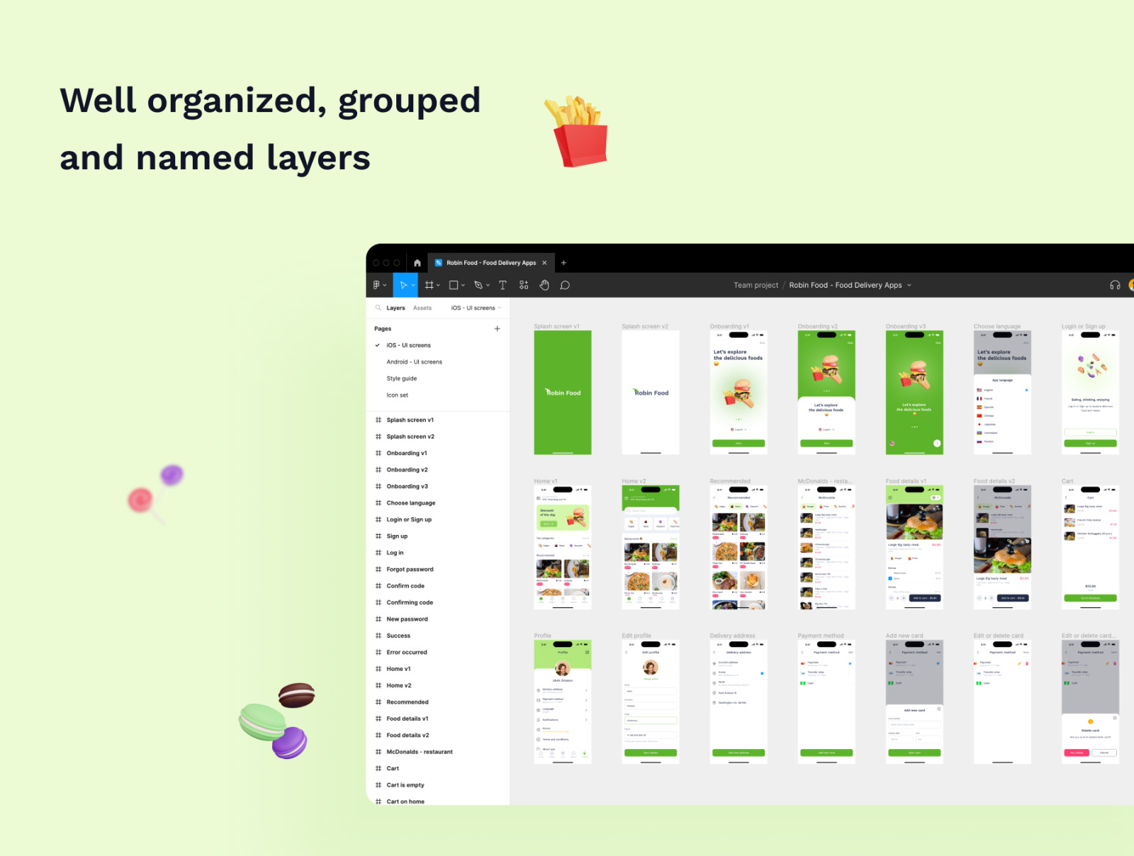 Robin Food - Food delivery mobile app UI kits Robin Food - Food delivery mobile app UI kits