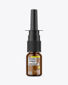 Amber Glass Nasal Spray Bottle Mockup