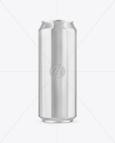 500ml Classic Can With Metallic Finish Mockup