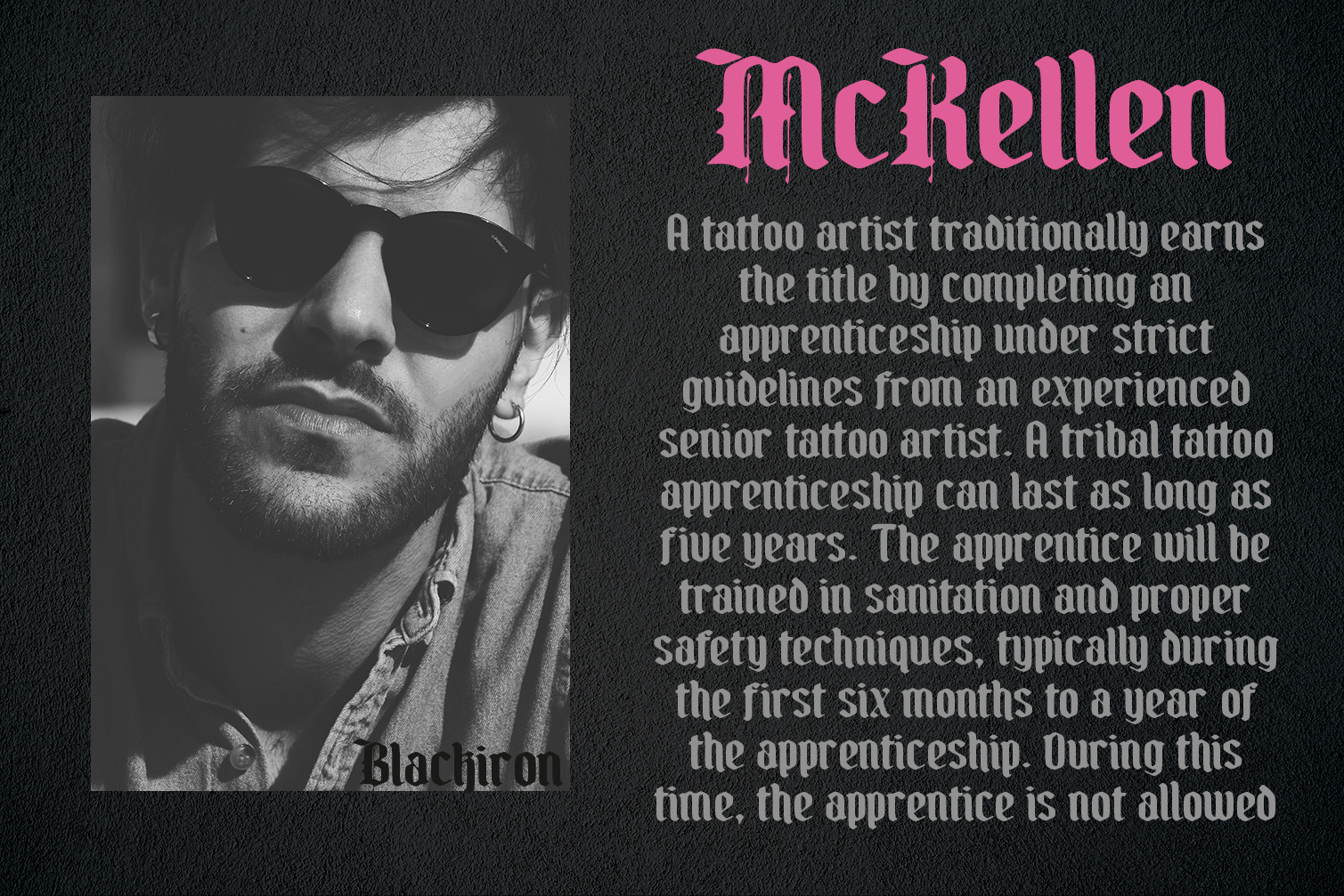 Blackiron - Blackletter Font Blackiron - Blackletter Font