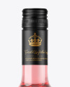 Clear Glass Pink Wine Bottle Mockup