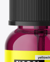 Colored Glass Nasal Spray Bottle Mockup