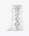 Plastic Bottle with Gummies Mockup Plastic Bottle with Gummies Mockup