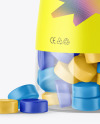 Plastic Bottle with Gummies Mockup Plastic Bottle with Gummies Mockup